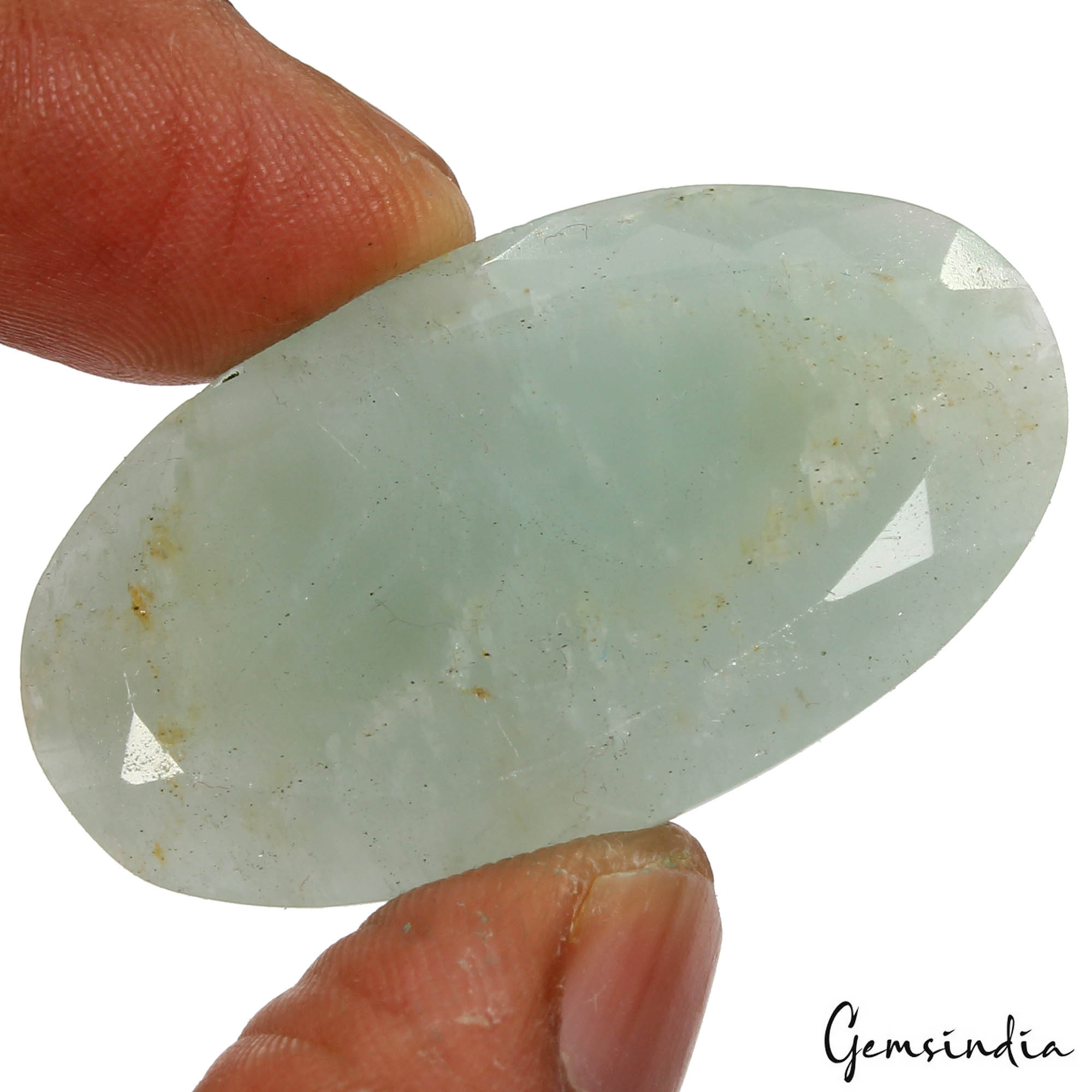 62.80 Ct Natural Green Aquamarine Oval Cut Loose Brazilian Jewelry Gemstone