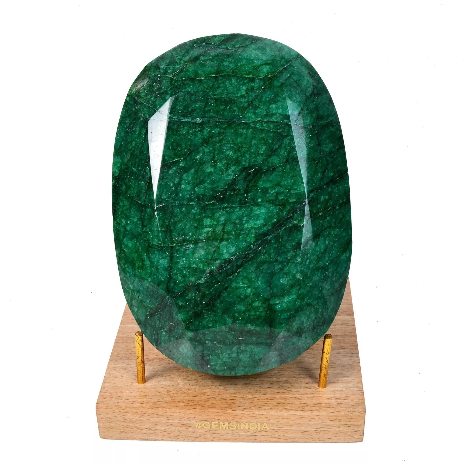 3.2 Kg Natural Green Emerald Octagon Cut Earth mined Large Brazil Gemstone ~ NM