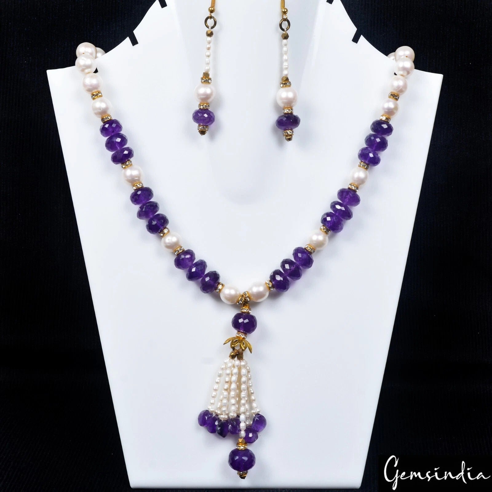 Amethyst Necklace — 3mm to 12mm, 445 Ct