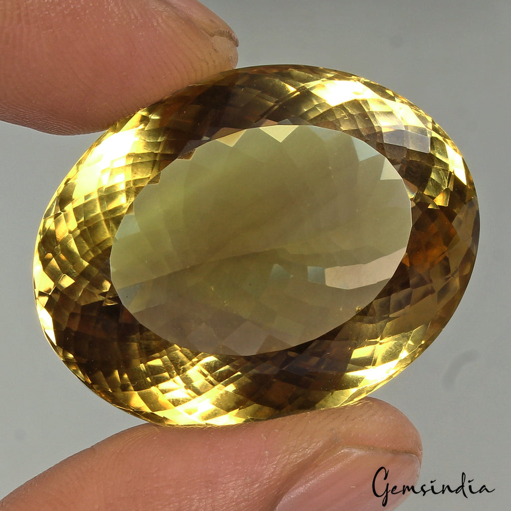 Share VVS 97.85 Ct Natural Citrine AAA Untreated Huge Faceted Oval Cut Loose Gem