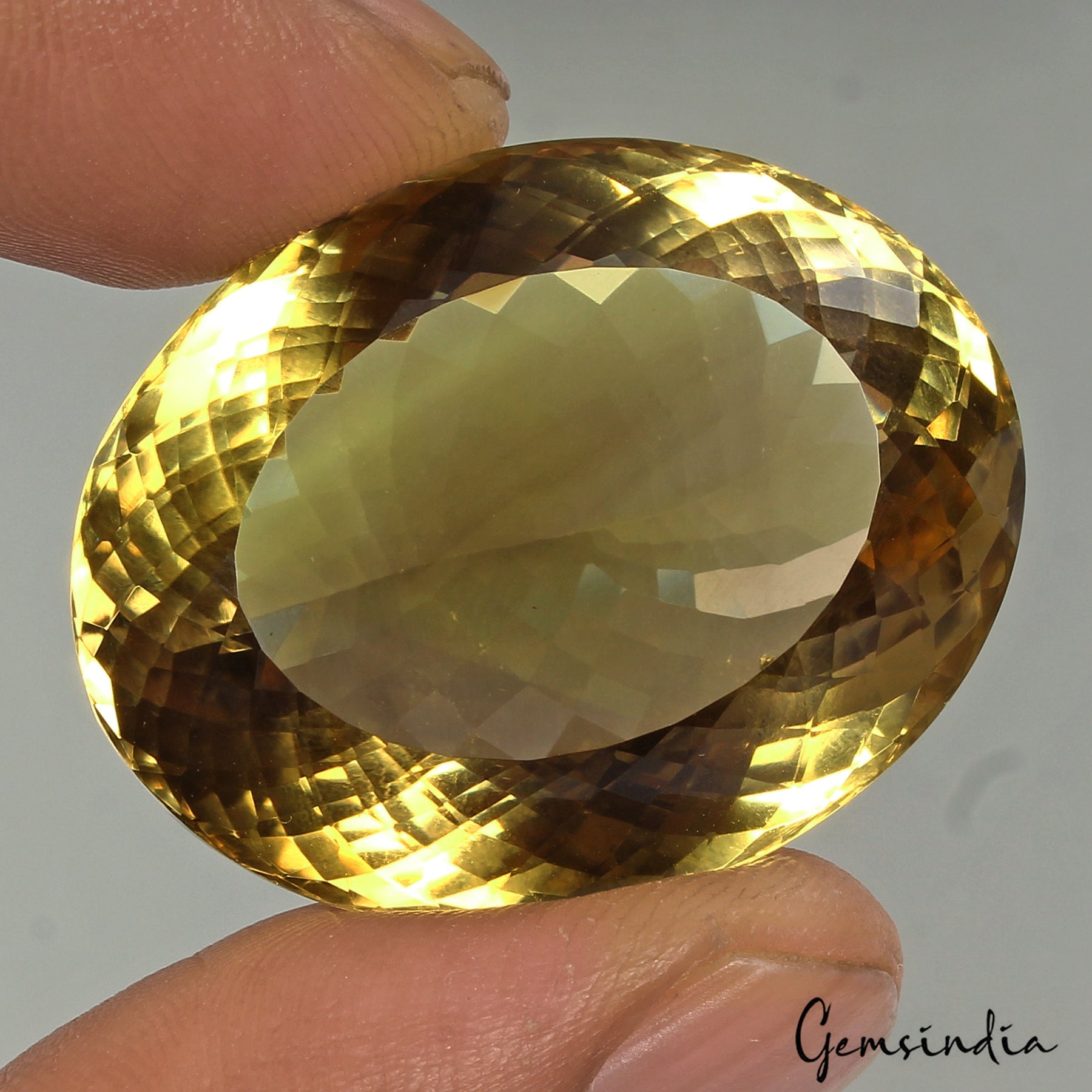 Share VVS 97.85 Ct Natural Citrine AAA Untreated Huge Faceted Oval Cut Loose Gem