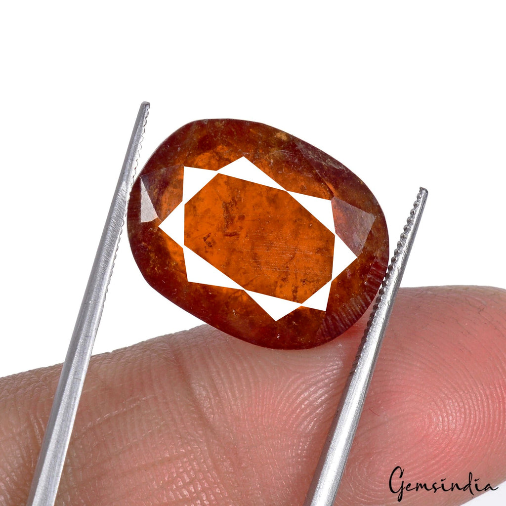 22.60 Cts Certified Natural Hessonite Garnet Oval Cut Loose Untreated Gemstone