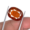 22.60 Cts Certified Natural Hessonite Garnet Oval Cut Loose Untreated Gemstone
