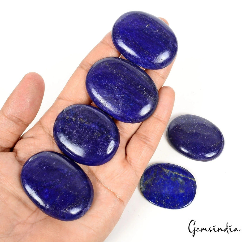 Natural Blue Lapis Lazuli Oval Cab Loose Gemstone Lot 800 Cts For Making Jewelry