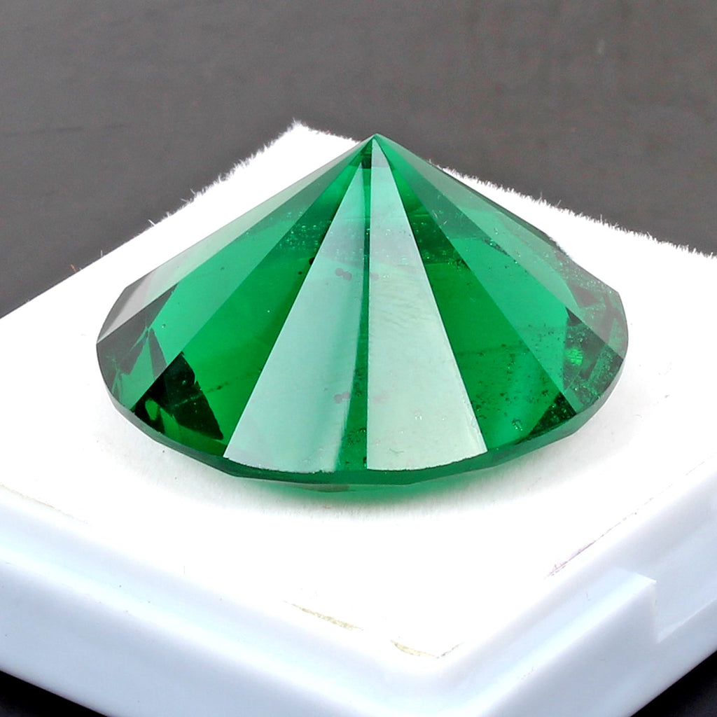 Flawless Hydro Tourmaline 81.50 Cts Huge Round Diamond Cut Pendant Size Gemstone