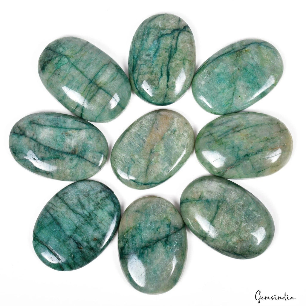 645 Cts Natural Untreated Emerald 36-40mm Green Pendant Size Loose Gemstones Lot