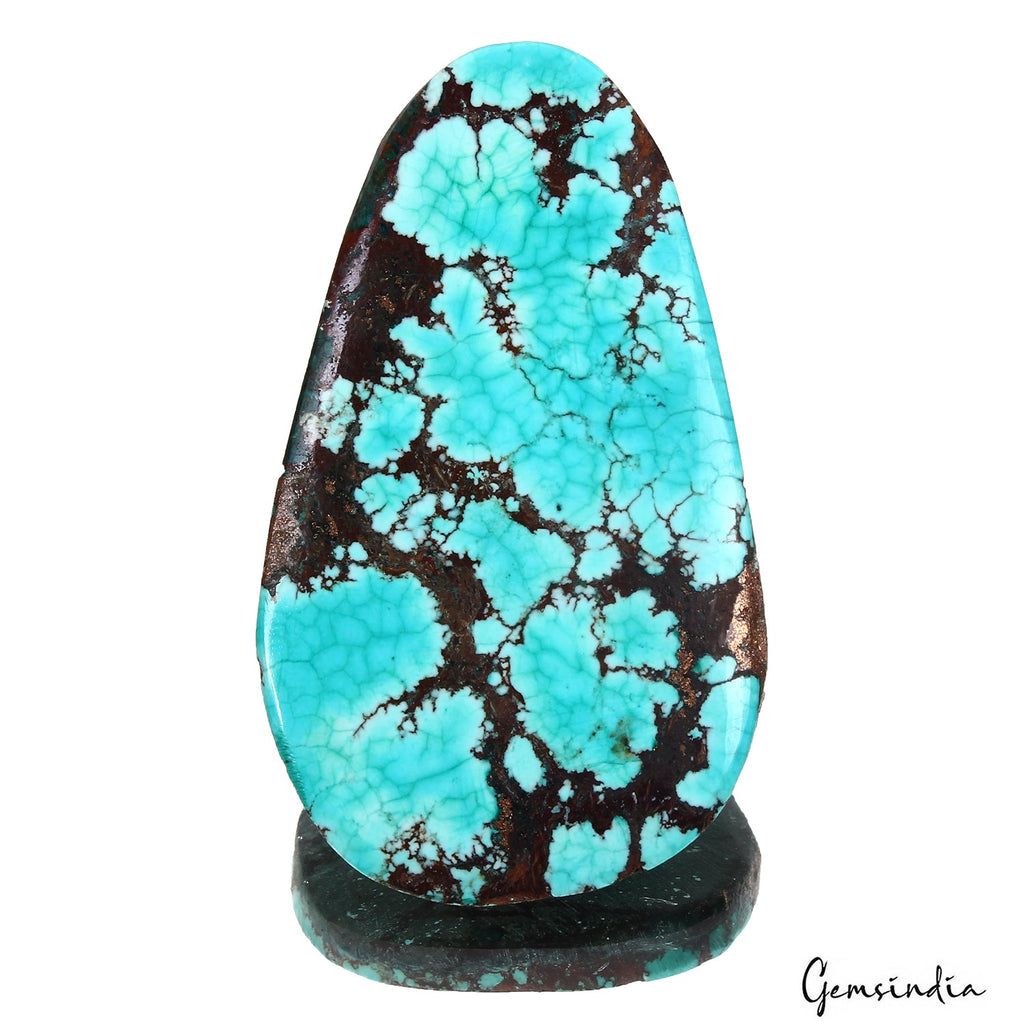 106.50 Ct Natural Arizona Blue Turquoise Fancy Cab Loose Gems From United State