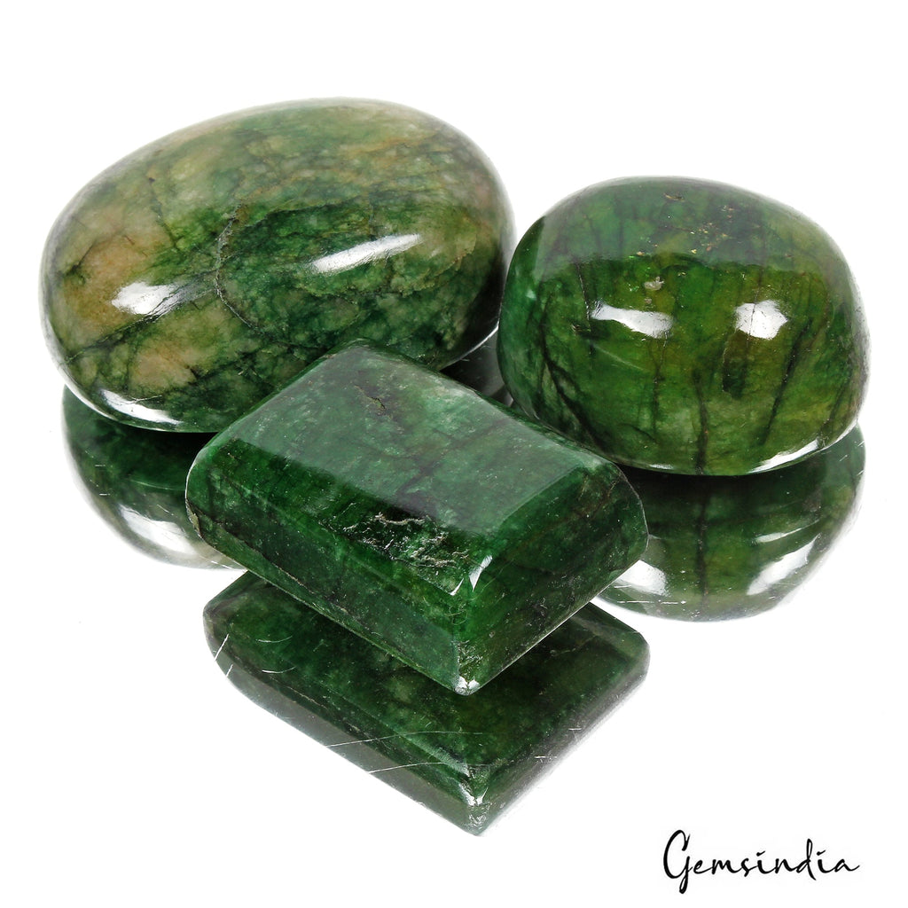 1300 Ct Natural Brazilian Green Emerald Oval Cab Earth Mined Huge Size Gems Lot