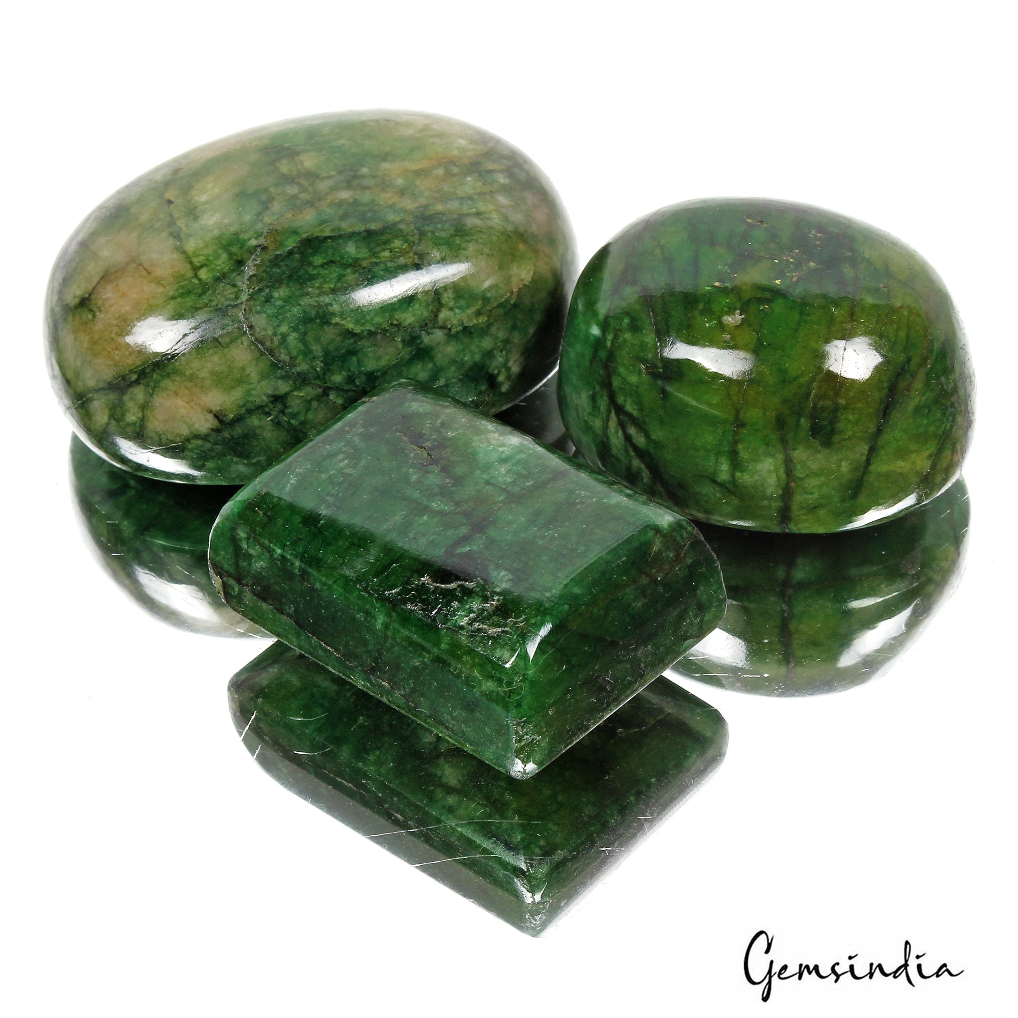 1300 Ct Natural Brazilian Green Emerald Oval Cab Earth Mined Huge Size Gems Lot