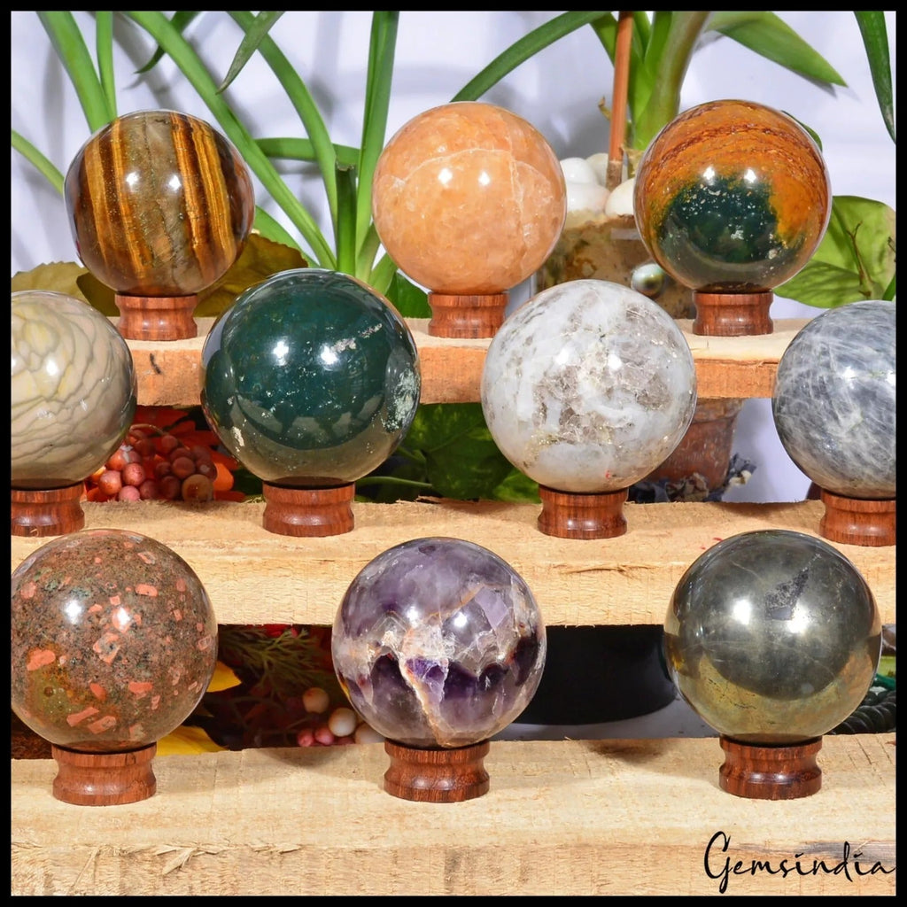 3.2 KG A++ Wholesale Natural Mixed Ball Crystal Sphere Reiki Healing Gem 54-56mm