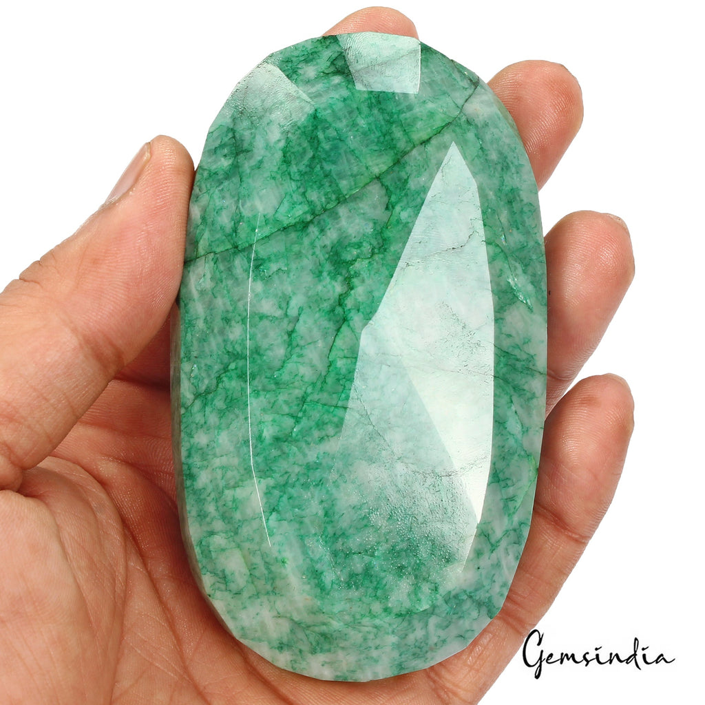 1480 Cts Natural Brazilian Green Emerald Oval Faceted Earth Mined Loose Huge Gem