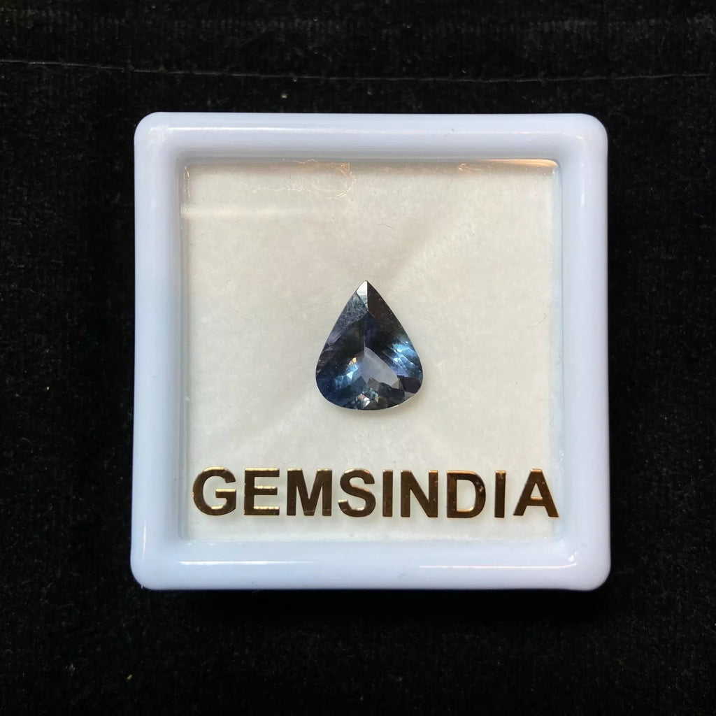 Natural D Block Tanzanite 3.35Ct Flawless Pear Cut Certified Best Loose Gemstone