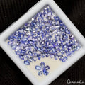 105 Pcs Natural Tanzanite Sparkling Blue 4mm*3mm Pear Cut Loose Gemstones Lot