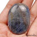 Certified 185 Ct Natural Untreated Blue Sapphire Oval Cab Loose Pendant Size Gem