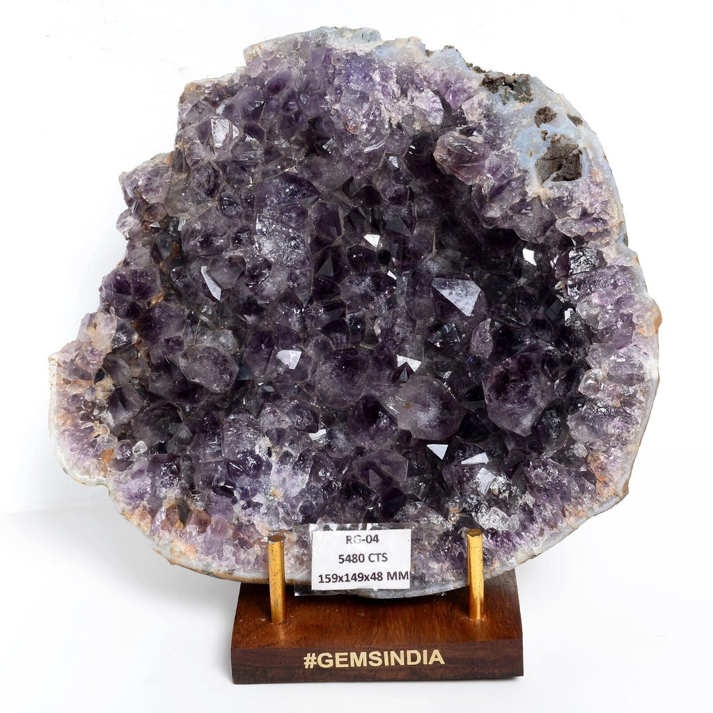 Amethyst Crystal Cluster, Untreated, Purple — 159x149x48 mm, 5480 Ct, Uruguay