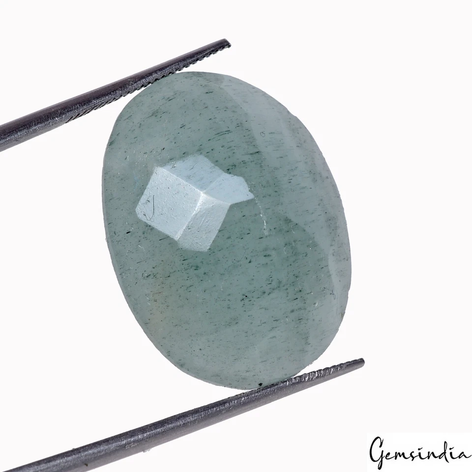 23.35 Cts Natural Blue Aquamarine Oval Loose Faceted Untreated Jewelry Gemstone