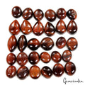 150 Ct Natural Mix Cabochon Red Tiger Eye Loose Gemstone Lot for Jewelry 10-15mm