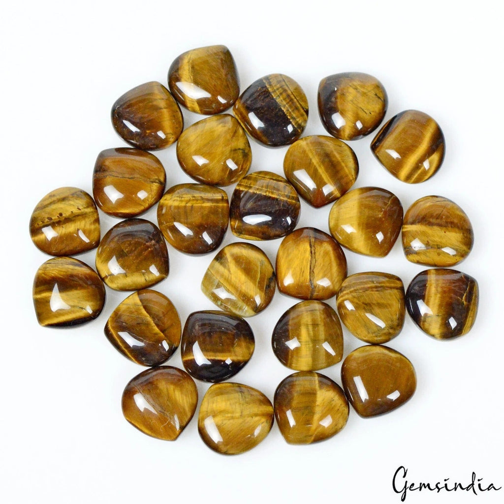 159.80 Ct/26 Pcs Natural Untreated Tiger's Eye Pear Cab Calibrated 11mm Gems Lot