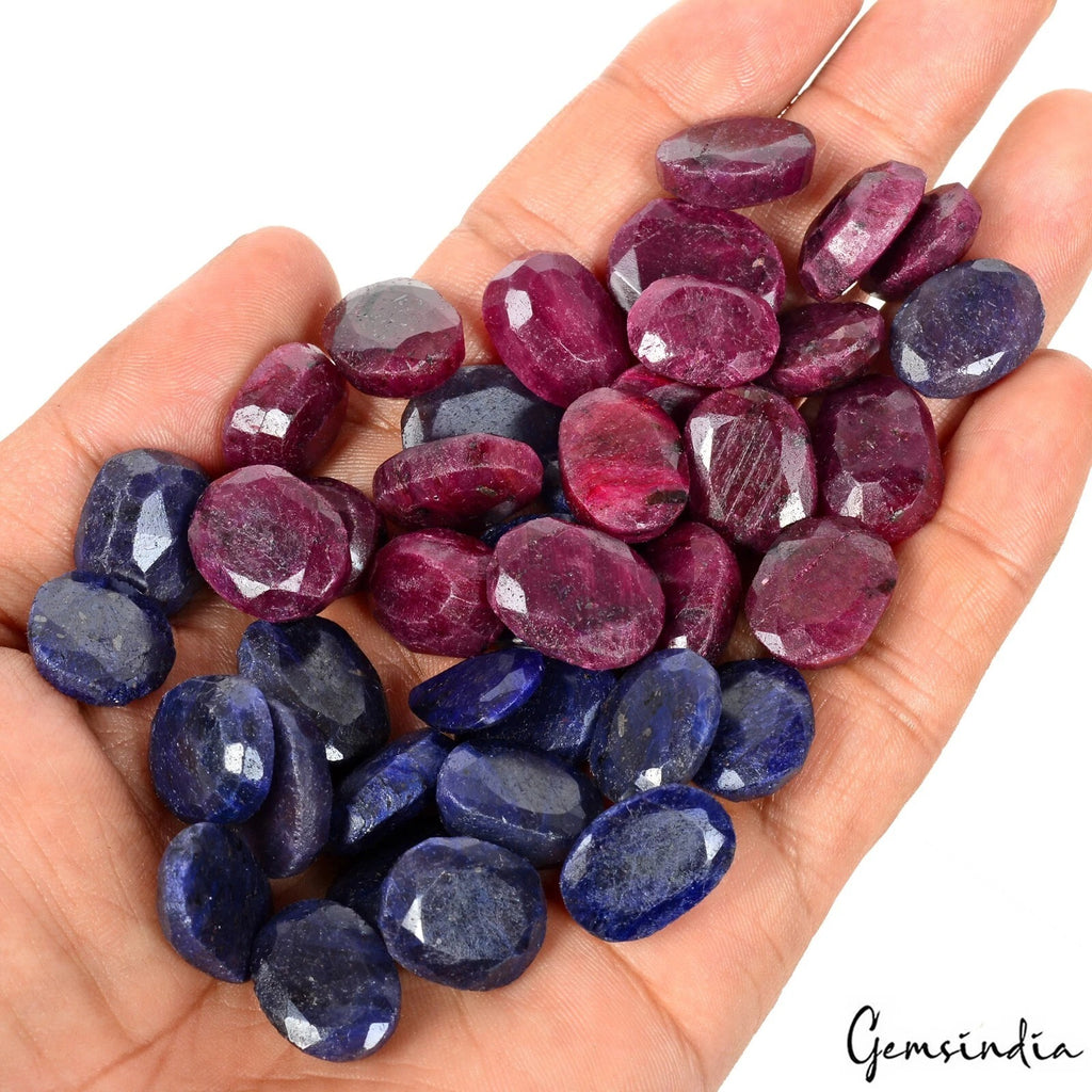 Ruby Lot, Loose Gemstone, Red — 40 Pieces, 15mm to 19mm, 770 Ct, Madagascar
