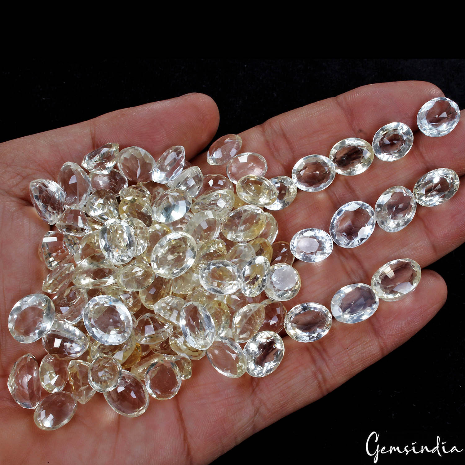 Citrine Loose Gemstone, Oval Cut, Untreated — 09mm to 14mm, 480 Ct, Brazil