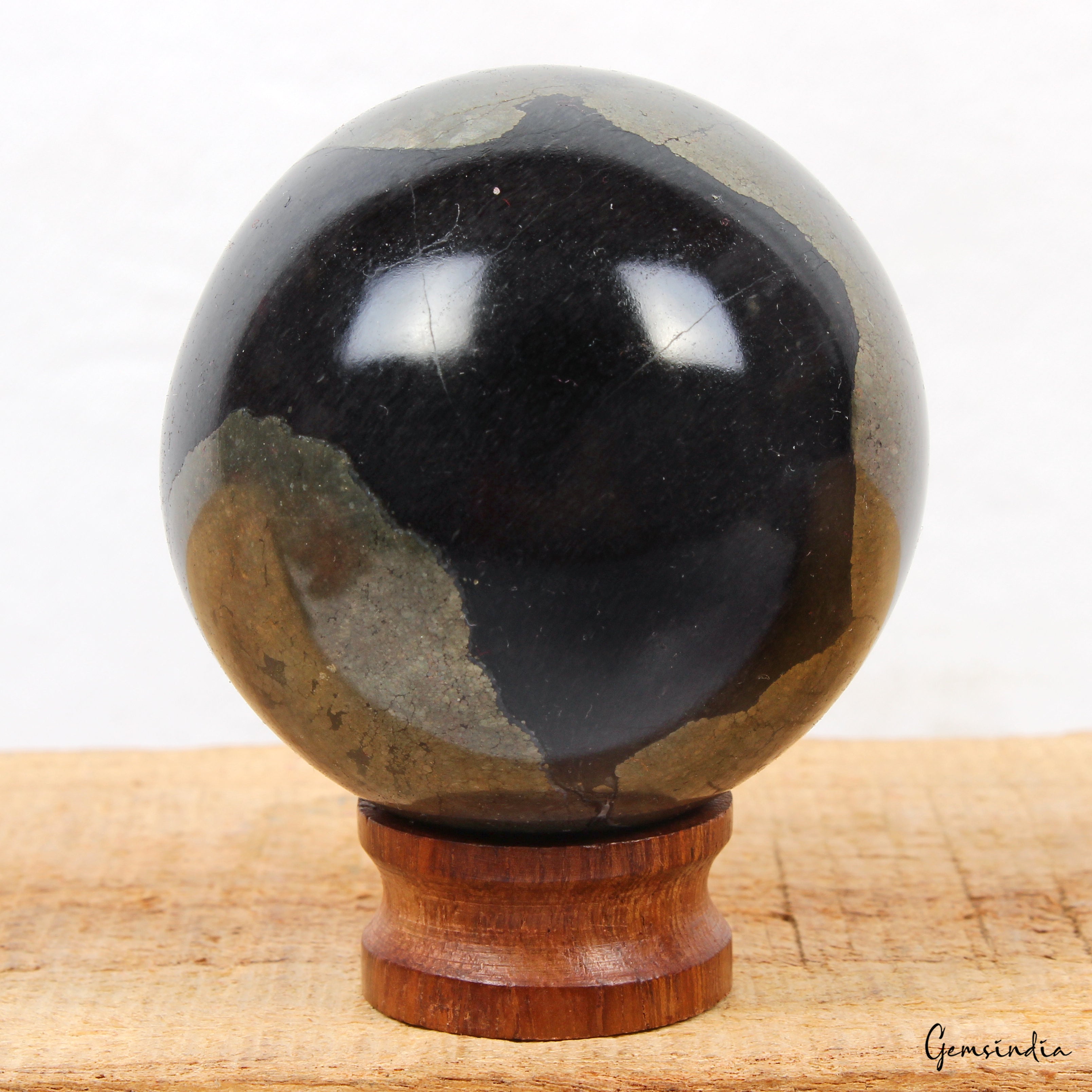1700 Ct Natural Gold Pyrite Crystal Reiki Healing Mineral Gemstone Sphere/Ball