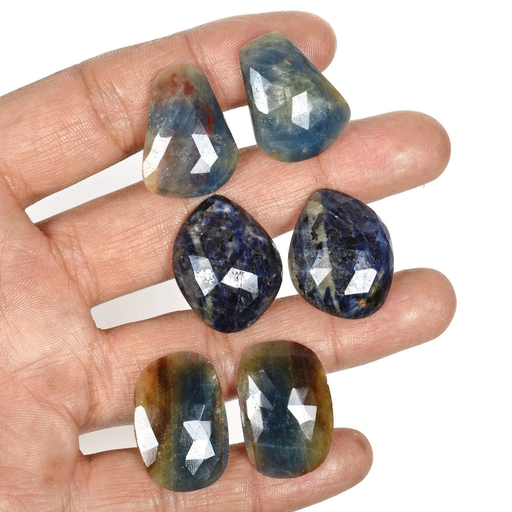166.00 Ct Natural Untreated Brown Blue Sapphire Fancy Checker Cut Gems 3 Pair