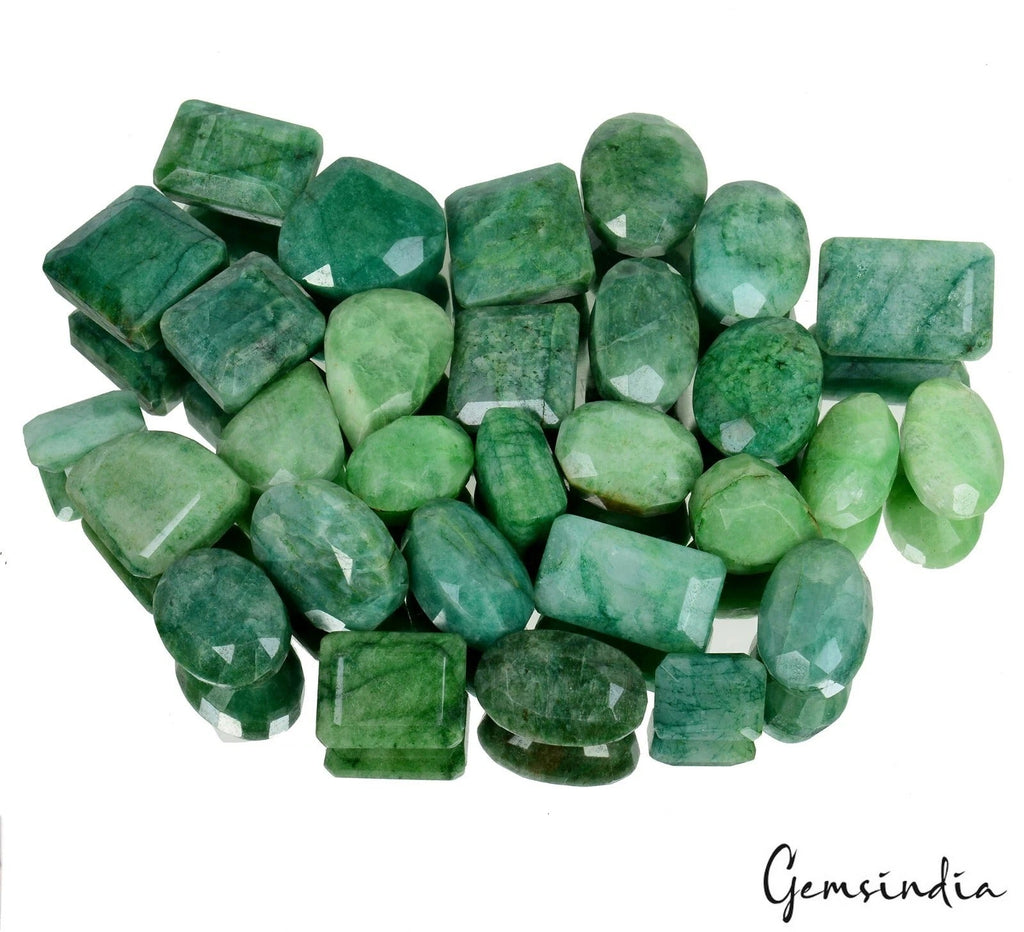 2670 Ct/29 Pcs Natural Green Emerald Mix Cut Loose Wholesale Gemstones, Brazil