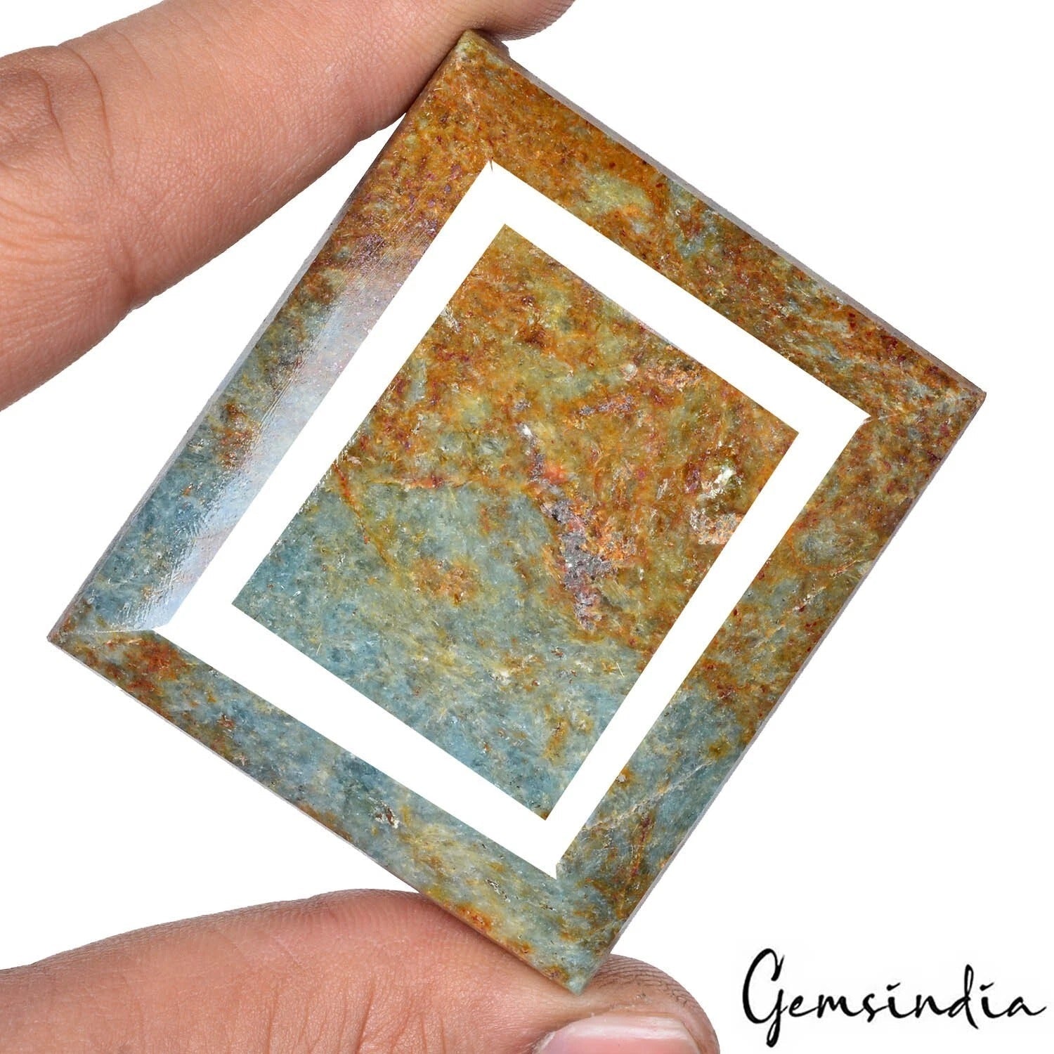 1600 Ct Natural Untreated Bi Color Kyanite Baguerre Cut Huge Size Loose Gemstone