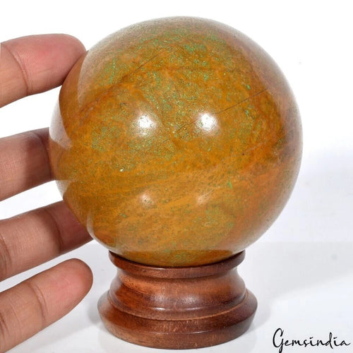 Agate Sphere, Yellow — 2.9" in diameter, 3000 Ct