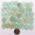 Onyx Lot, Cabochon, Color Enhanced, Blue — 37 Pieces, 14mm to 19mm, 680 Ct, Madagascar