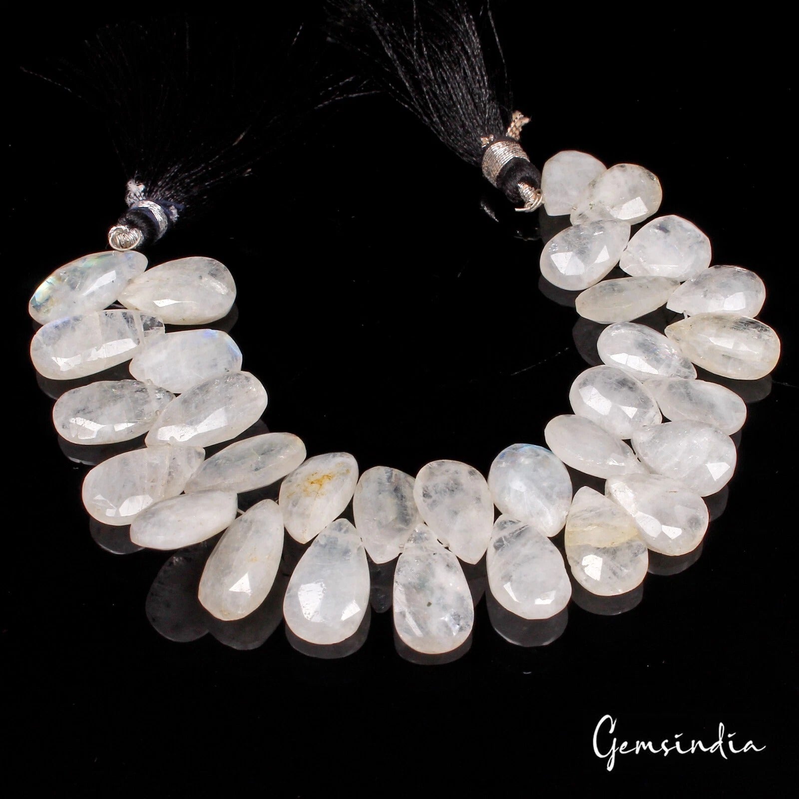 Moonstone Beaded Strand, White — 11mm, 120 Ct