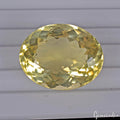 66.50Ct Natural Lemon Citrine Oval Cut Loose Certified Unheated Gemstone, Brazil