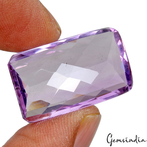 Amethyst Loose Gemstone, Untreated, Purple — 27 x 15 x 8mm, 30.10 Ct