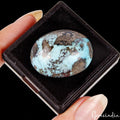 62.10 Cts Natural Untreated Copper Blue Turquoise Oval Cab Loose Gem For Pendant