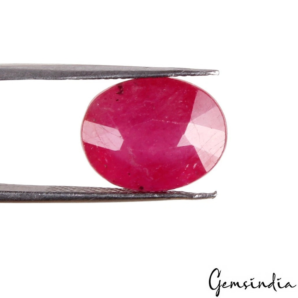 Ruby Loose Gemstone, Heated, Red — 13x10x6mm, 9.60 Ct, Mozambique