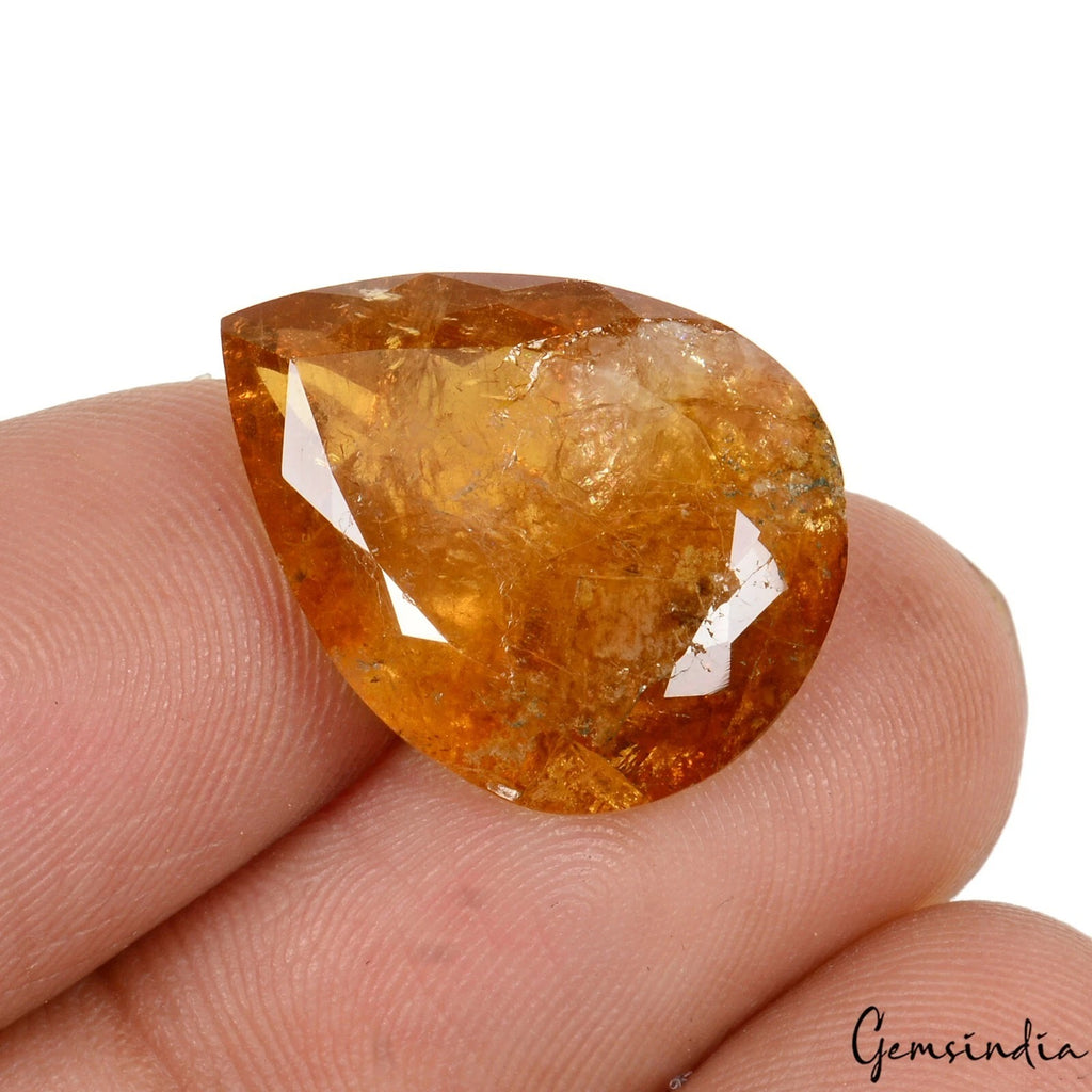 Sphalerite Loose Gemstone, Untreated, Brown — 19x15x7mm, 17.10 Ct, India