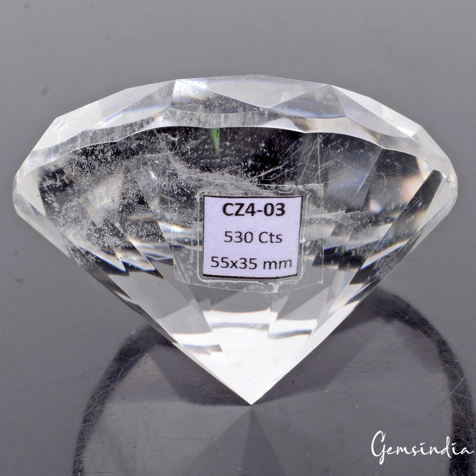 Quartz Loose Gemstone, Untreated, White — 55x35 mm, 530 Ct, Brazil