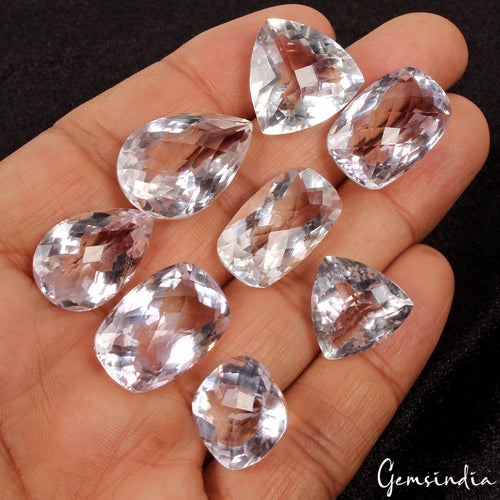 Amethyst Lot, Loose Gemstone, Lavender — 8 Pieces, 15mm to 24mm, 145.70 Ct