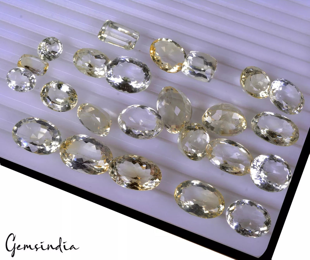 Citrine Lot, Loose Gemstone, Untreated — 24 Pieces, 12mm to 20mm, 270.00 Ct, Brazil