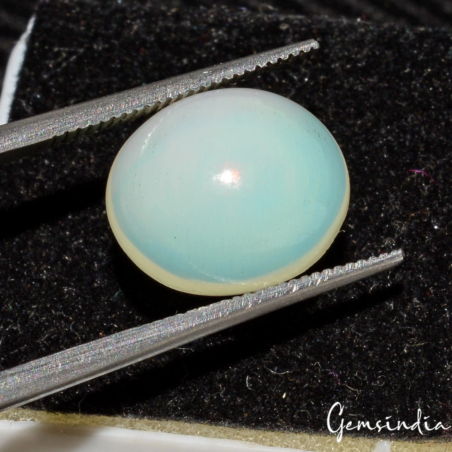Natural White Fire Opal Australian Untreated 2.00 Ct Certified Loose Gemstone