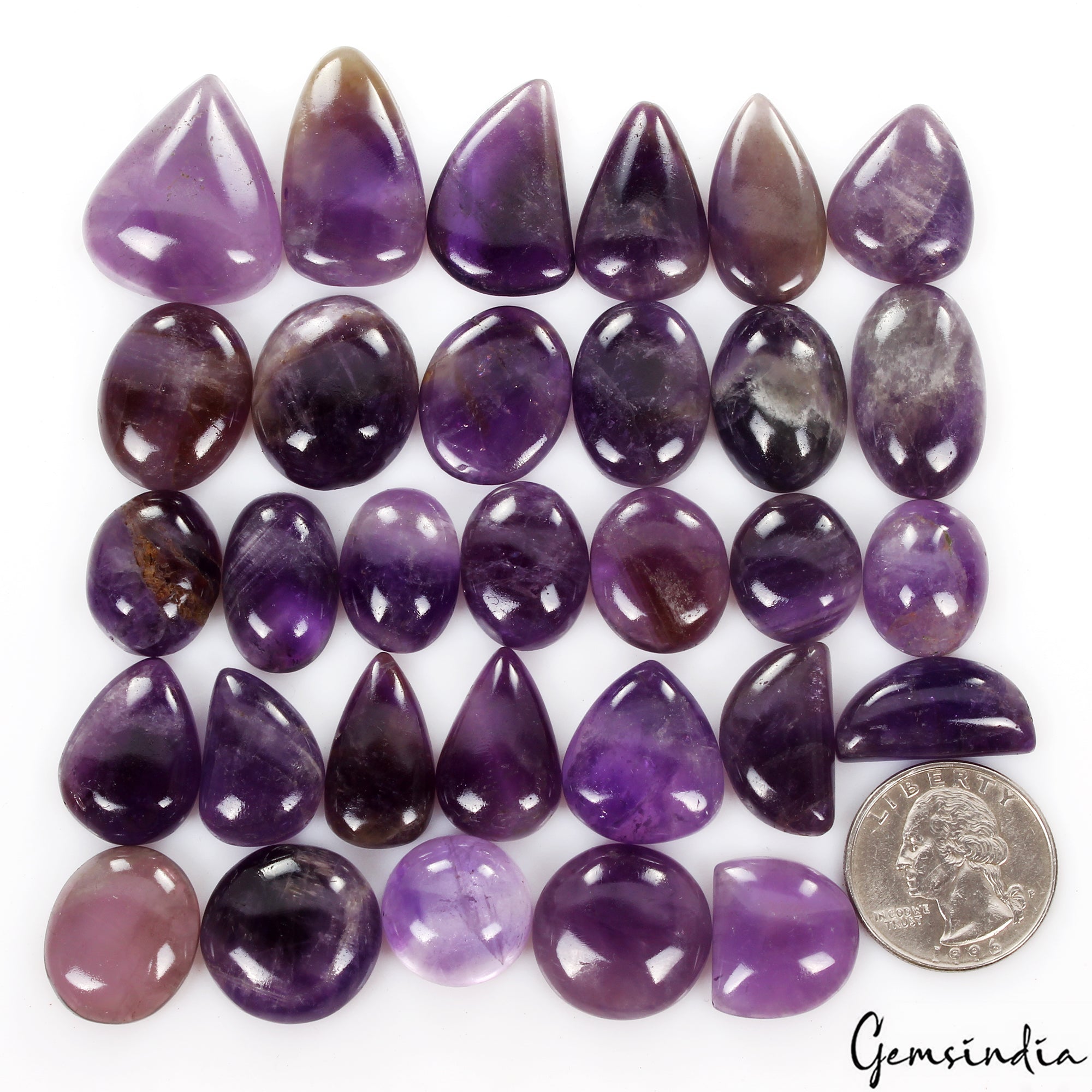 580 Ct Natural Purple Amethyst Mix Cabochon Loose Untreated Uruguay Gemstones~