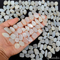 1600 Cts/153 Pcs Natural Silky Moonstone Mixed Cabochon Loose Wholesale Gems Lot