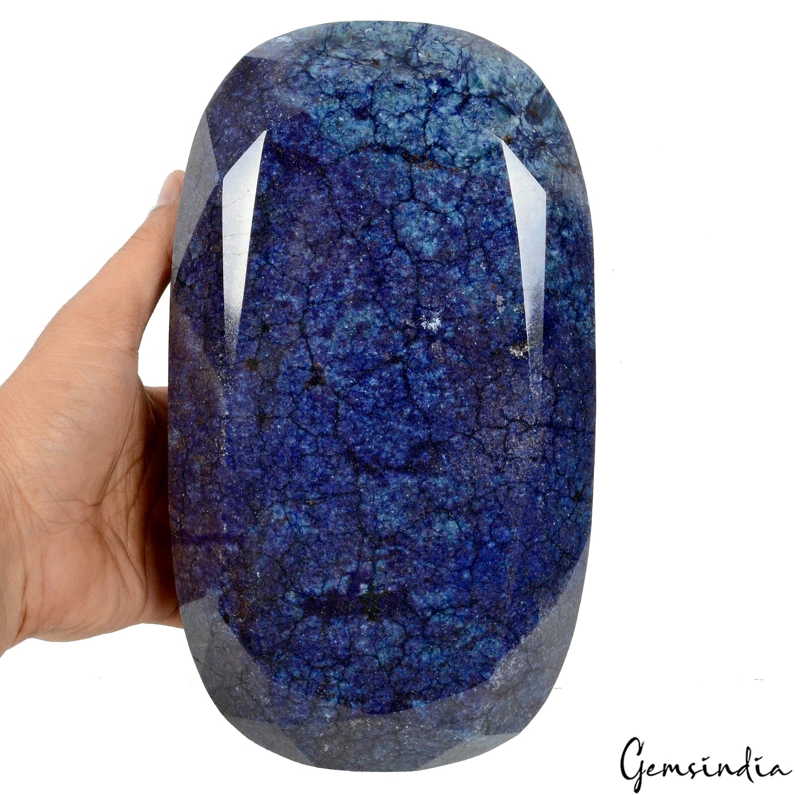 Blue Sapphire Loose Gemstone, Color Enhanced — 9.5x5.5x5 Inch, 42875 Ct (8.57 Kg), Madagascar