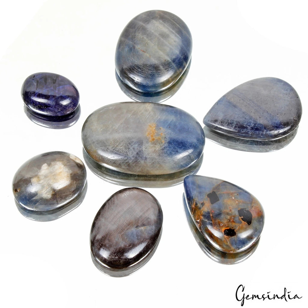 Blue Sapphire Cabochon, Untreated, Brown — 21mm To 43mm, 500 Ct, Madagascar