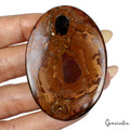 102.60 Cts Natural Untreated Spiderweb Design Septarian Oval Cab Loose Gemstone