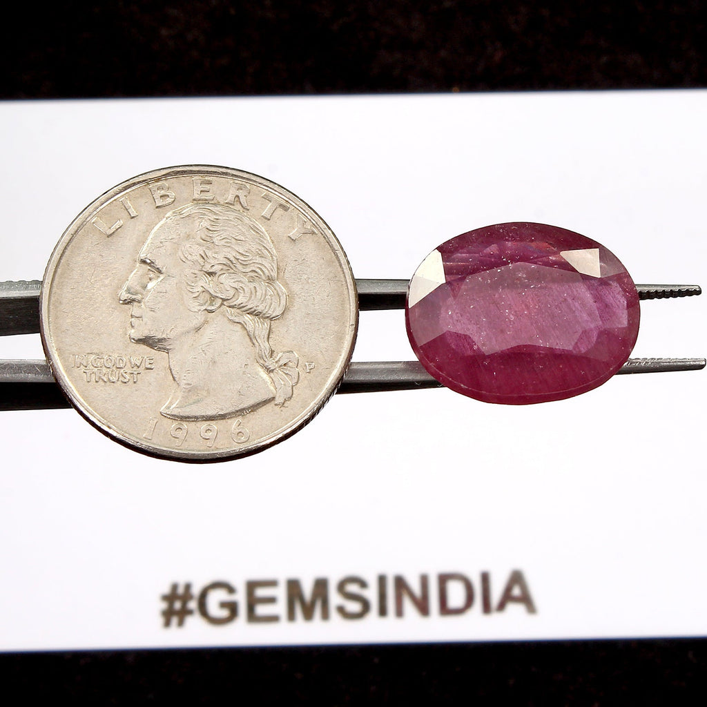 Certified 13.60 Cts Natural Mozambique Red Ruby Oval Cut Loose Precious Gemstone