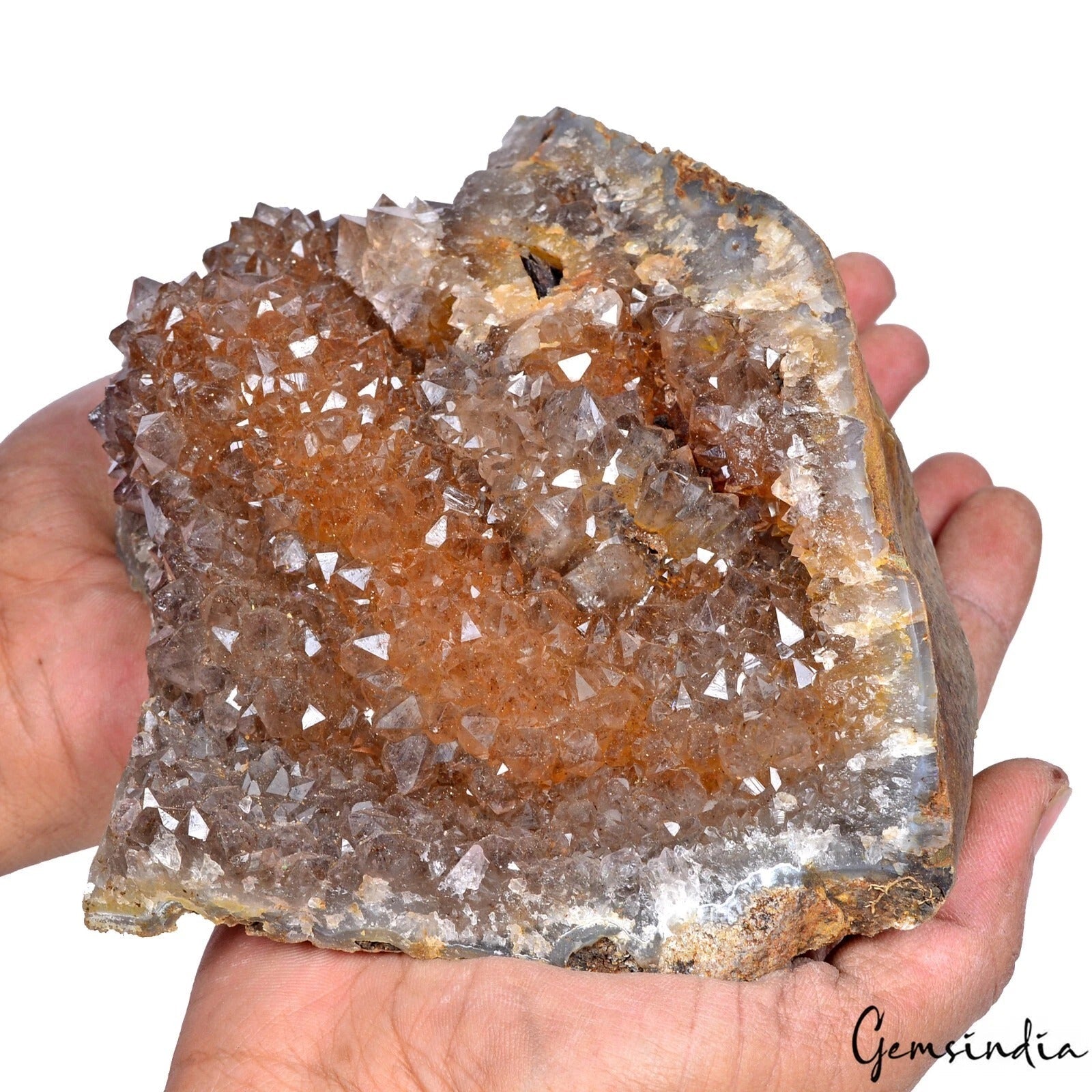 1430Gram Natural Amethyst Geode Quartz Cluster Crystal Specimen Healing Gemstone