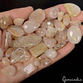 570 Ct Natural Untreated Rutile Quartz Mix Cabochon Wholesale Loose Gemstone Lot