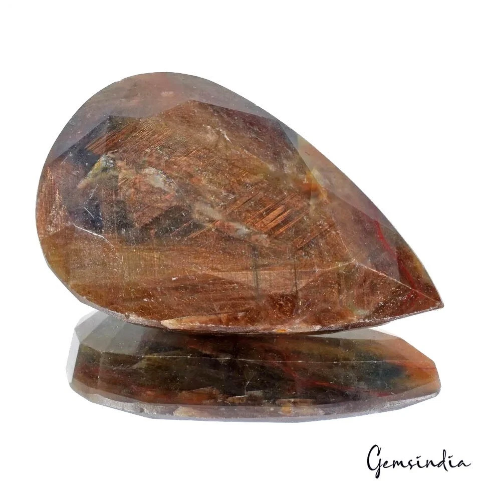 1170Ct Natural Untreated Brown Sapphire Pear Faceted Earth Mined Museum Size Gem