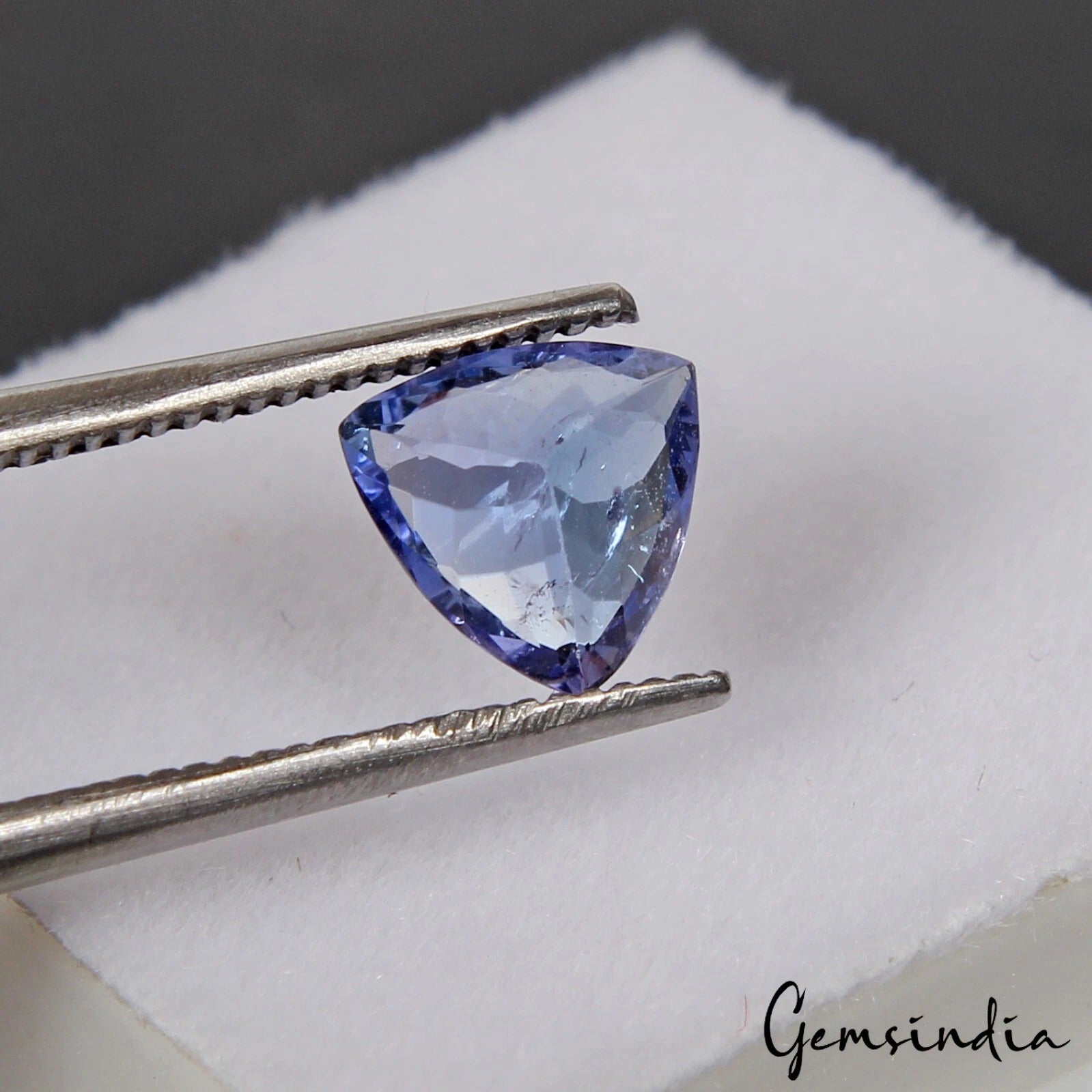 Certified 0.80 Cts Natural Flawless Tanzanite Blue 6mm Trillion Cut Gemstone